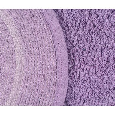 Home Weavers Double Ruffle Collection 100% Cotton Tufted Extra Soft And Absorbent Bath Rugs