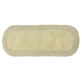 Home Weavers Double Ruffle Collection 100% Cotton Tufted Extra Soft And Absorbent Bath Rugs