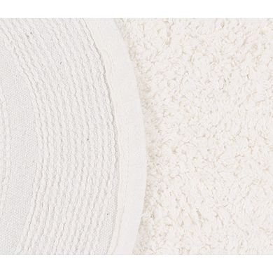 Home Weavers Double Ruffle Collection 100% Cotton Tufted Extra Soft And Absorbent Bath Rugs