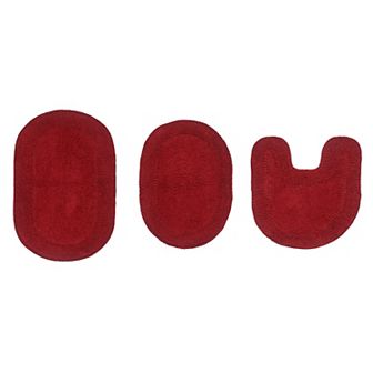 Home Weavers Double Ruffle Collection 100% Cotton Tufted Extra Soft And Absorbent Bath Rugs