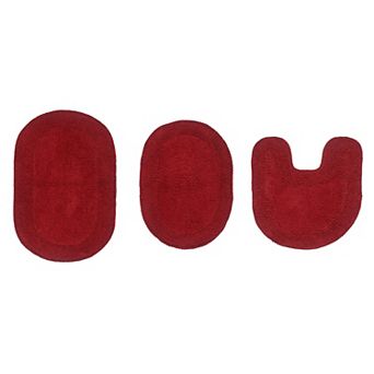 Home Weavers Double Ruffle Collection 100% Cotton Tufted Extra Soft And Absorbent Bath Rugs