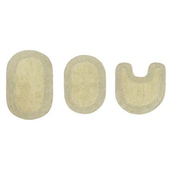 Home Weavers Double Ruffle Collection 100% Cotton Tufted Extra Soft And Absorbent Bath Rugs