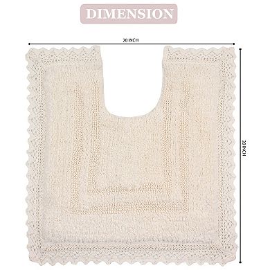 Home Weavers Opulent Bathmat Collection 100% Cotton Tufted Extra Soft And Absorbent Bath Rugs