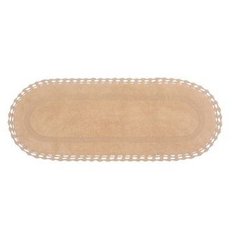 Home Weavers Hampton Crochet Bathmat Collection 100% Cotton Tufted Extra Soft And Absorbent Bath Rug