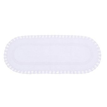 Home Weavers Hampton Crochet Bathmat Collection 100% Cotton Tufted Extra Soft And Absorbent Bath Rug