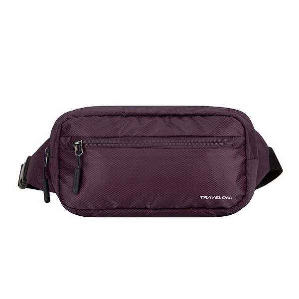 Travelon World Travel Essentials Convertible Sling Waist Pack - Blackberry