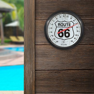 La Crosse Technology 8-in. Route 66 Analog Dial Thermometer