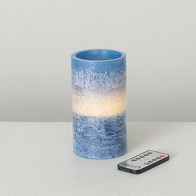 Vance Kitira 6" English Blue Timber LED Glow Candle