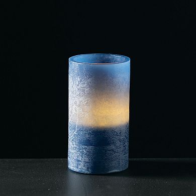 Vance Kitira 6" English Blue Timber LED Glow Candle