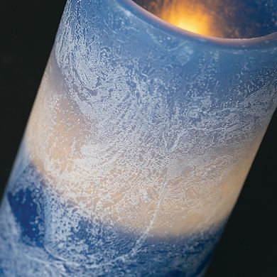 Vance Kitira 6" English Blue Timber LED Glow Candle