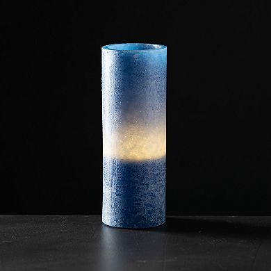 Vance Kitira 9" English Blue Timber LED Glow Candle
