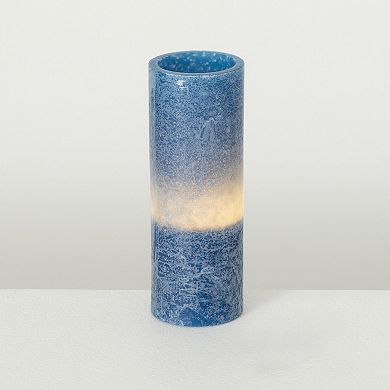 Vance Kitira 9" English Blue Timber LED Glow Candle