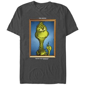 Men's Dr. Seuss Grinch Portrait Never Not Grinchy Graphic Tee