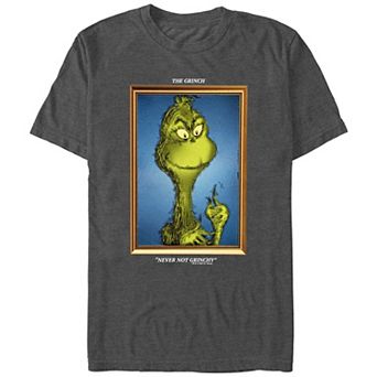 Men's Dr. Seuss Grinch Portrait Never Not Grinchy Graphic Tee