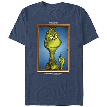 Men's Dr. Seuss Grinch Portrait Never Not Grinchy Graphic Tee