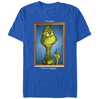 Men's Dr. Seuss Grinch Portrait Never Not Grinchy Graphic Tee