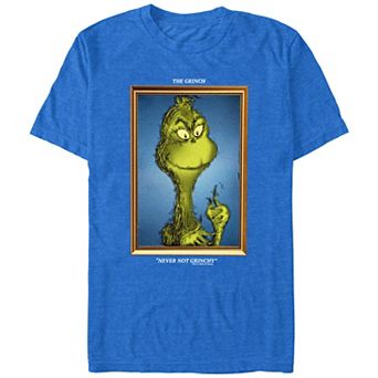 Men's Dr. Seuss Grinch Portrait Never Not Grinchy Graphic Tee