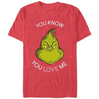 Big & Tall Dr. Seuss Grinch You Know You Love Me Graphic Tee