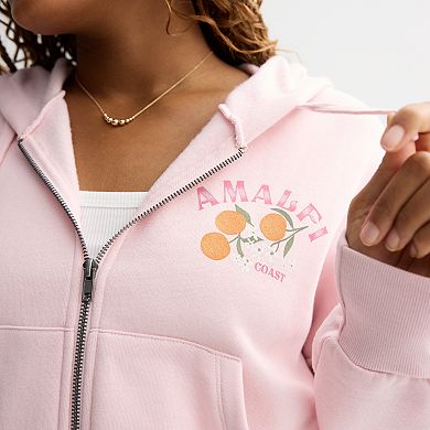 Juniors' Threads of Luxx Amalfi Coast Zip-Up Hoodie