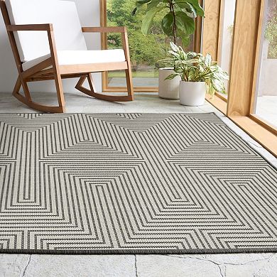 Sonoma Goods For Life® Geo Lines Indoor/Outdoor Area Rug
