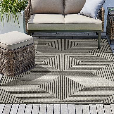 Sonoma Goods For Life® Geo Lines Indoor/Outdoor Area Rug