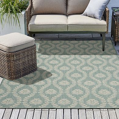 Sonoma Goods For Life® Floral Ogee Indoor/Outdoor Area Rug
