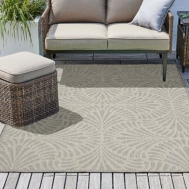 Sonoma Goods For Life® Fan Leaf Tile Indoor/Outdoor Area Rug