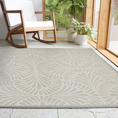 Sonoma Goods For Life® Fan Leaf Tile Indoor/Outdoor Area Rug