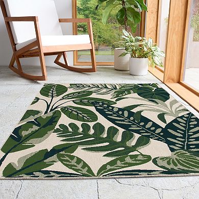 Sonoma Goods For Life® Tropical Leaves Indoor/Outdoor Area Rug