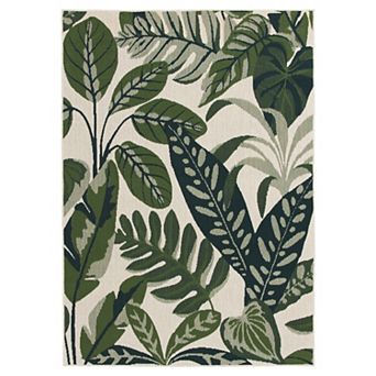 Sonoma Goods For Life® Tropical Leaves Indoor/Outdoor Area Rug