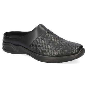 Easy Street Janalee Women's Black Woven Embossed Comfort Mules