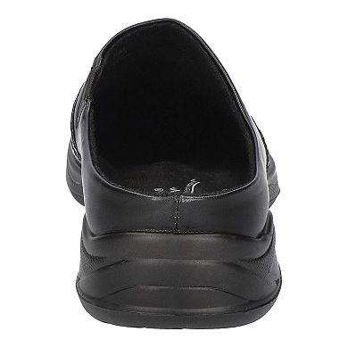 Easy Street Janalee Women's Black Woven Embossed Comfort Mules