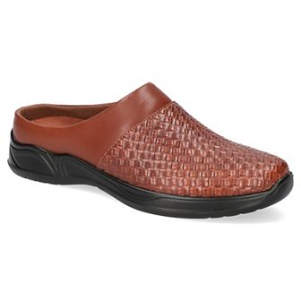 Easy Street Janalee Women's Tan Woven Embossed Comfort Mules