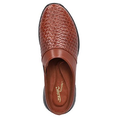 Easy Street Janalee Women's Tan Woven Embossed Comfort Mules