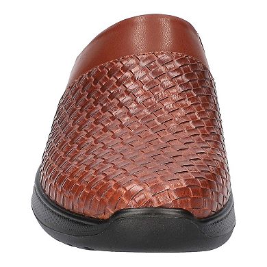 Easy Street Janalee Women's Tan Woven Embossed Comfort Mules