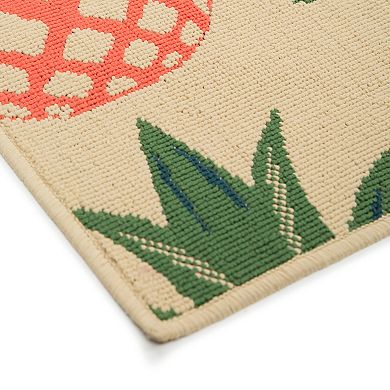 Sonoma Goods For Life® Bright Pineapple Indoor/Outdoor Area Rug
