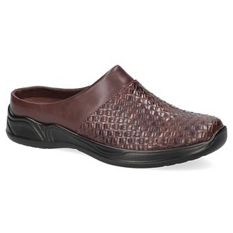Easy Street Janalee Women's Brown Woven Embossed Comfort Mules