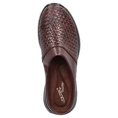Easy Street Janalee Women's Brown Woven Embossed Comfort Mules