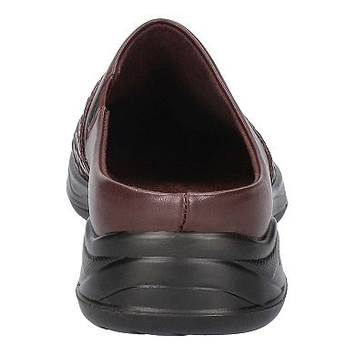 Easy Street Janalee Women's Brown Woven Embossed Comfort Mules
