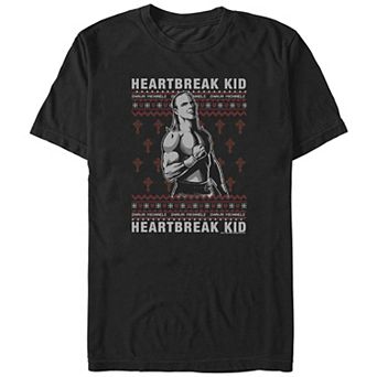 Big & Tall WWE Shawn Michaels Christmas Sweater Graphic Tee