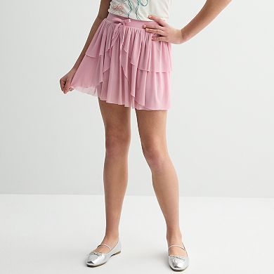 Girls 7-16 Rewind Mesh Butterfly Skirt