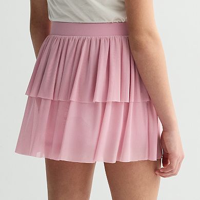 Girls 7-16 Rewind Mesh Butterfly Skirt