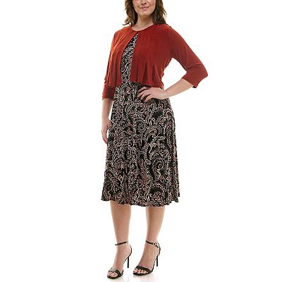 knee length dresses for ladies Simply You Mini Dress and Cardigan Set - Taupe