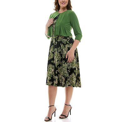 Women's Danny & Nicole 2-pc. Cardigan & Dress Set