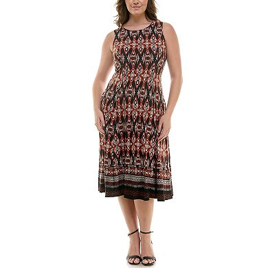 Women's Danny & Nicole 2-pc. Cardigan & Patterned Dress Set