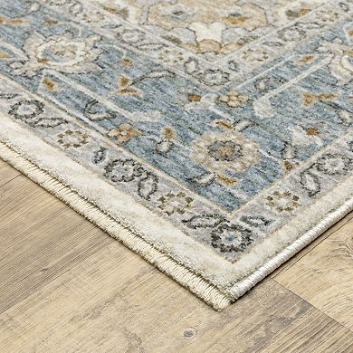 StyleHaven Mascotte Traditional Center Medallion Fringed Area Rug