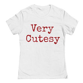 Junior's Grayson Threads The Label Very Cutese Type Graphic Tee