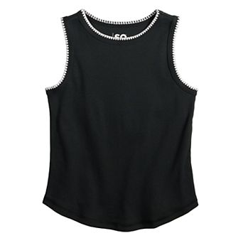 Girls 6-18 SO® High Neck Tank Top in Regular & Plus