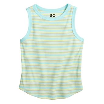 Girls 6-18 SO® High Neck Tank Top in Regular & Plus