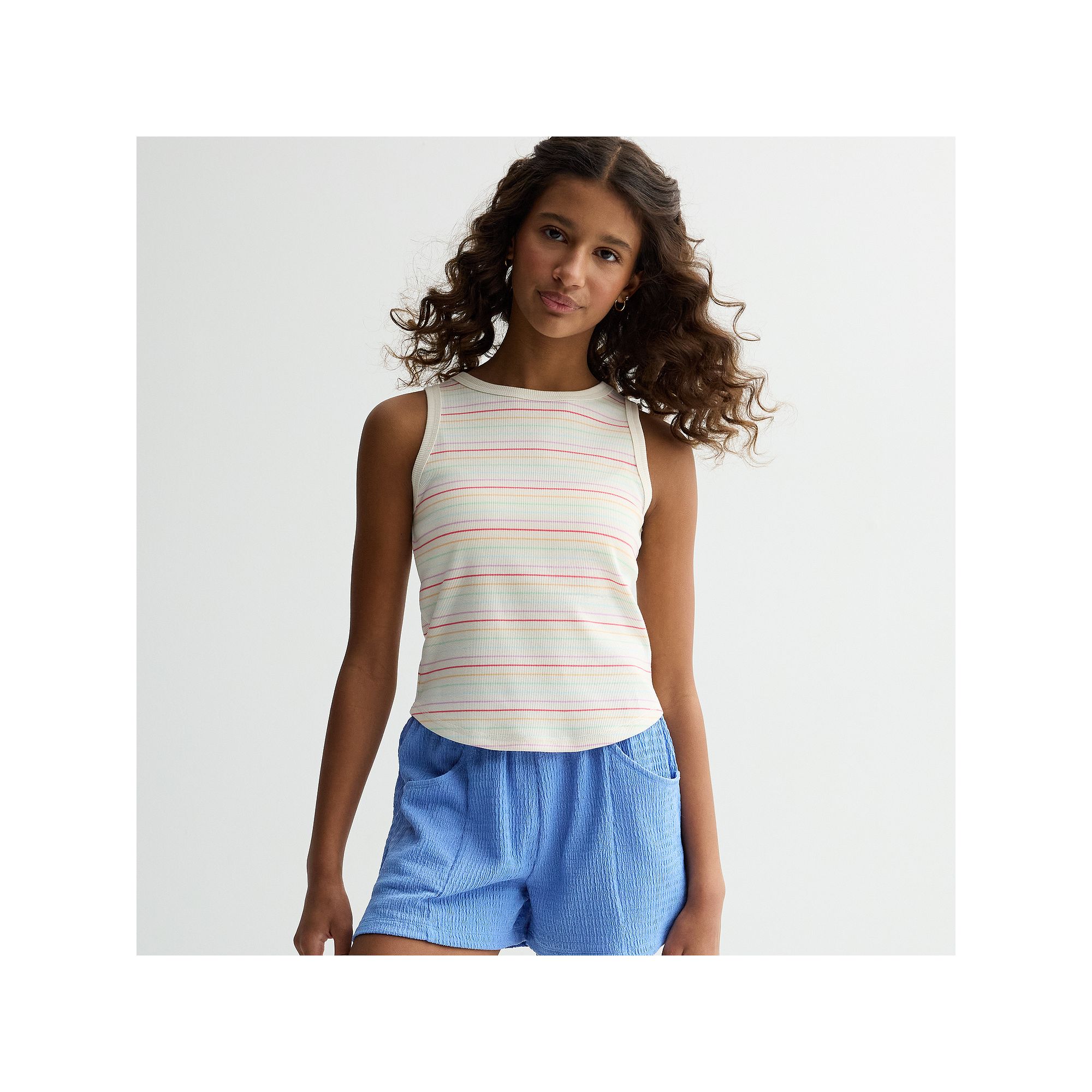 Girls 6-18 SO® High Neck Tank Top in Regular & Plus, Girls, Size: 12 PLUS